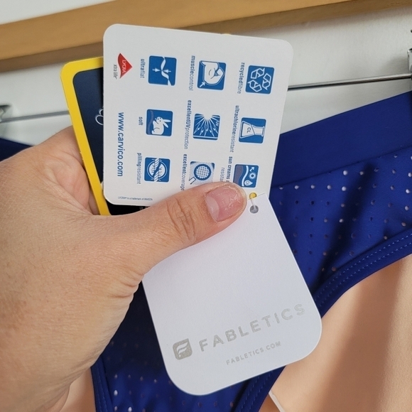 NWT FABLETICS blue Valentina bikini bottom size L - Picture 4 of 5